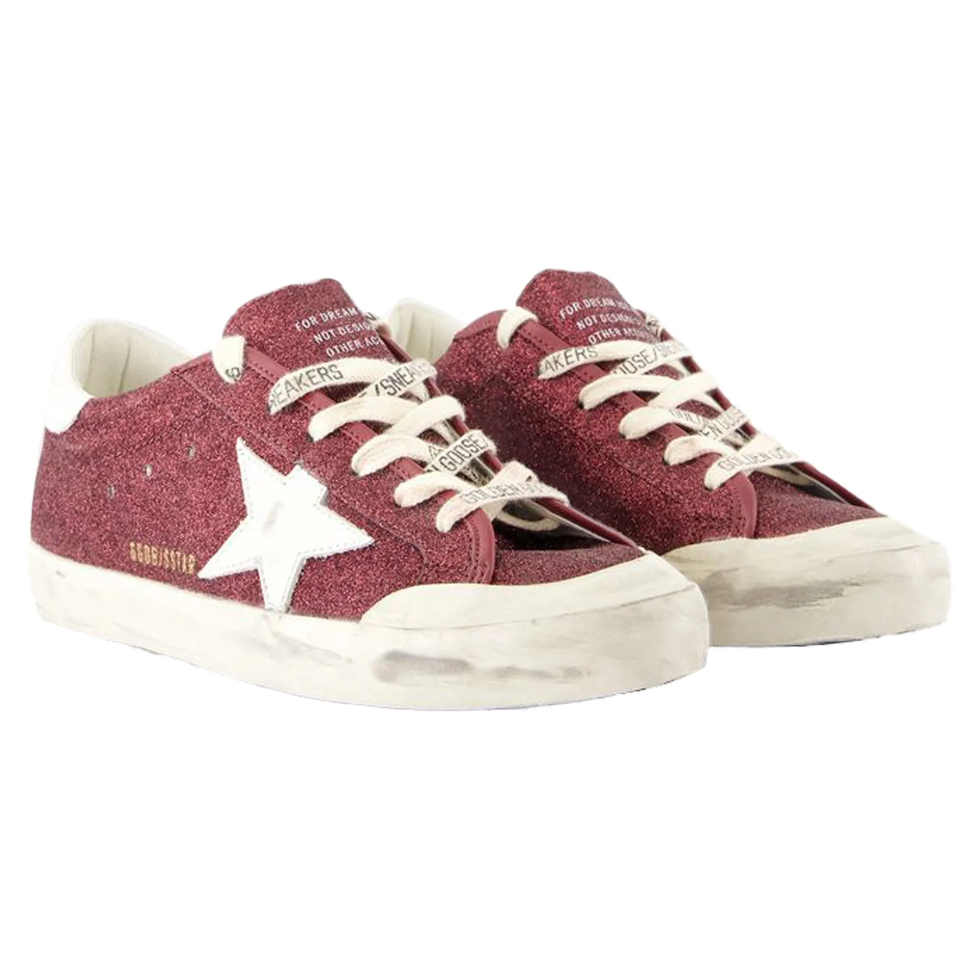 Super Star Sneakers - Golden Goose Deluxe Brand - Synthetic Leather - Burgundy