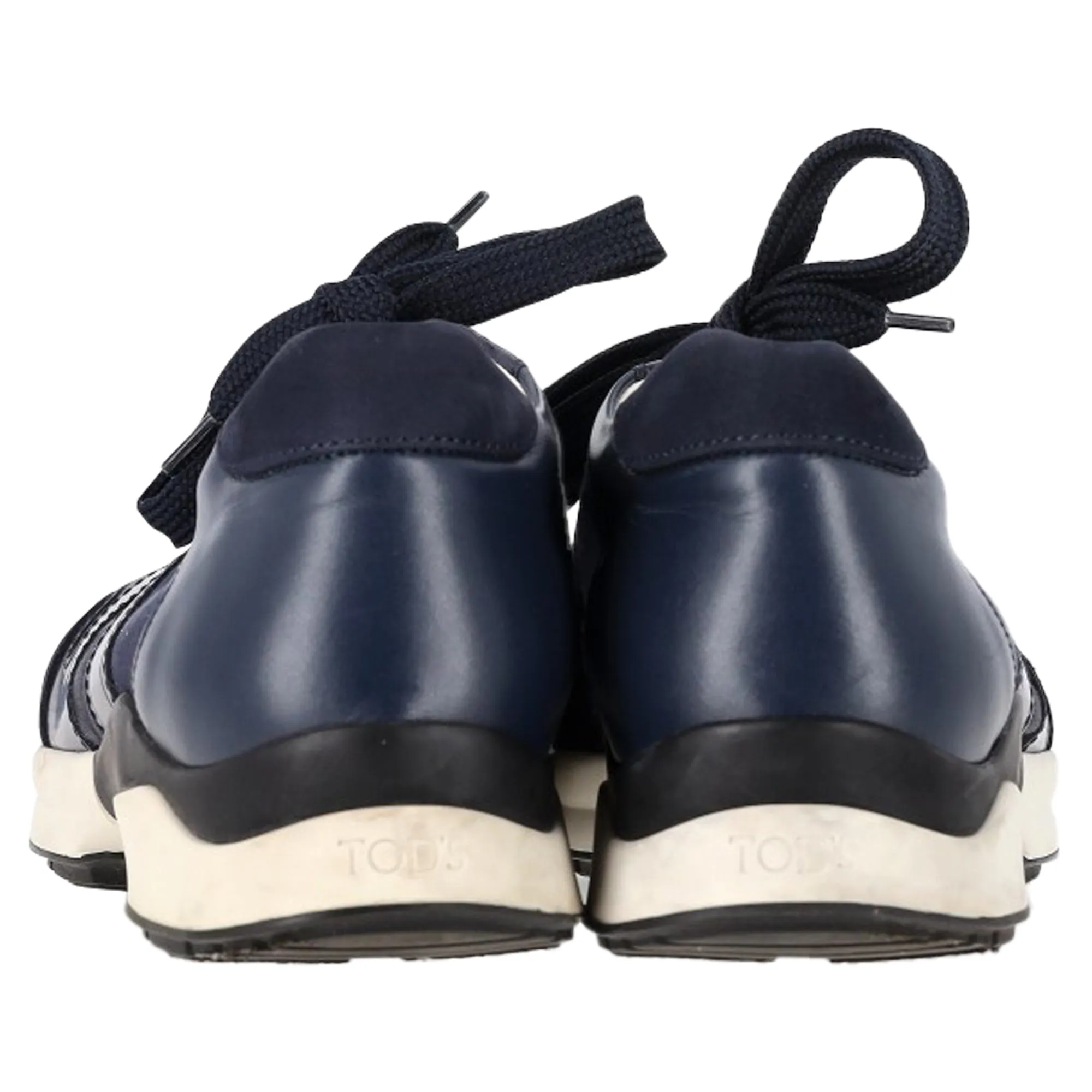 Tod's Fondo Sportivo Sneakers in Navy Blue Mixed Media
