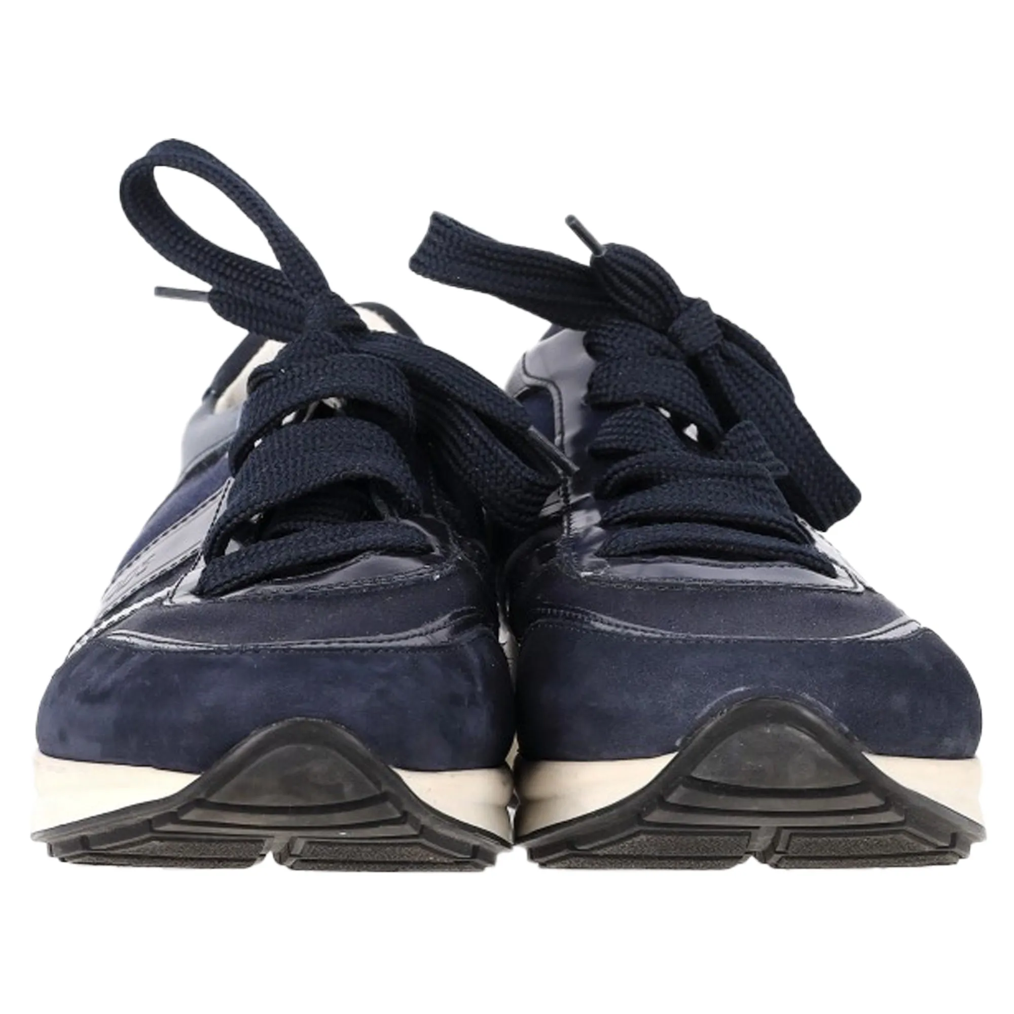 Tod's Fondo Sportivo Sneakers in Navy Blue Mixed Media