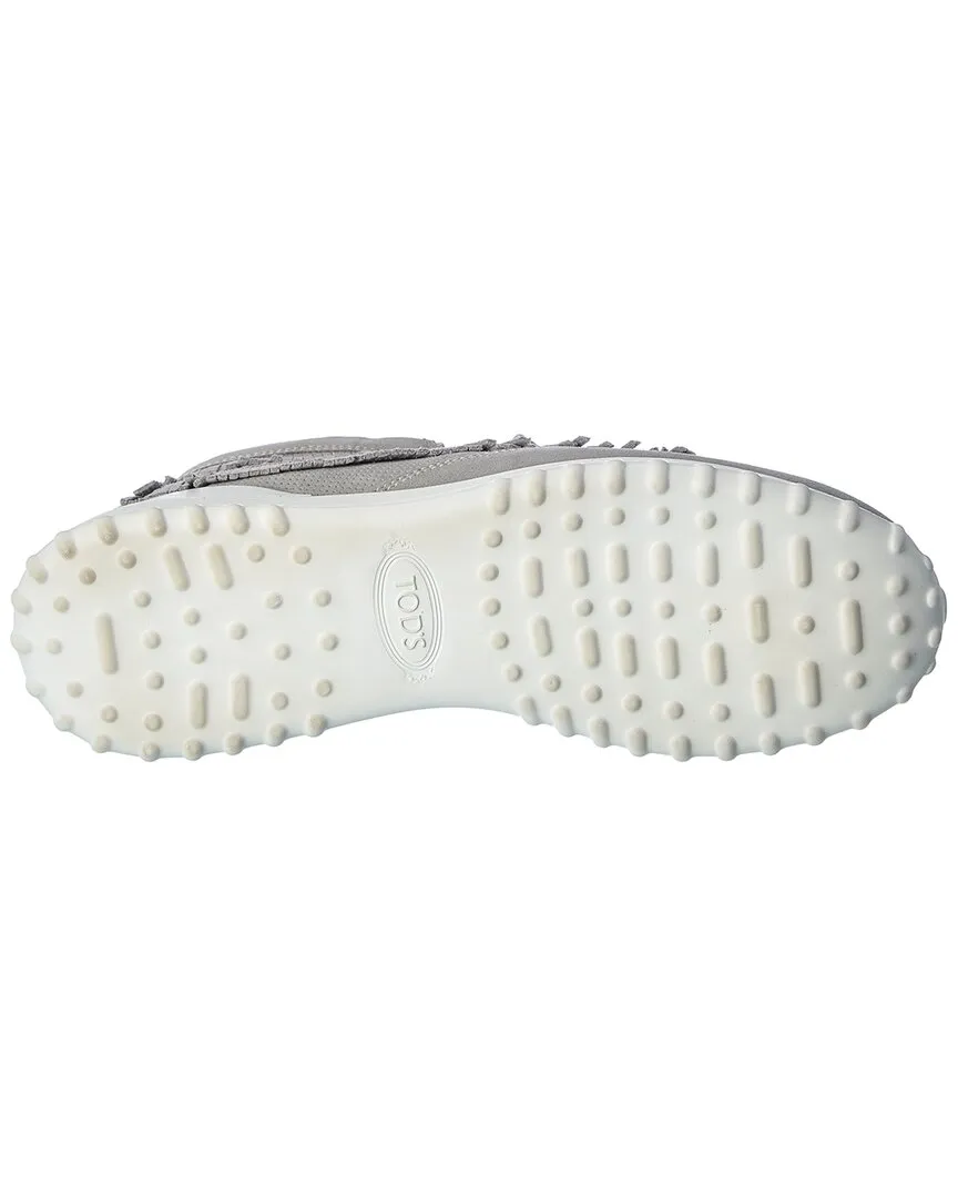 TODs Fringed Suede Sneaker