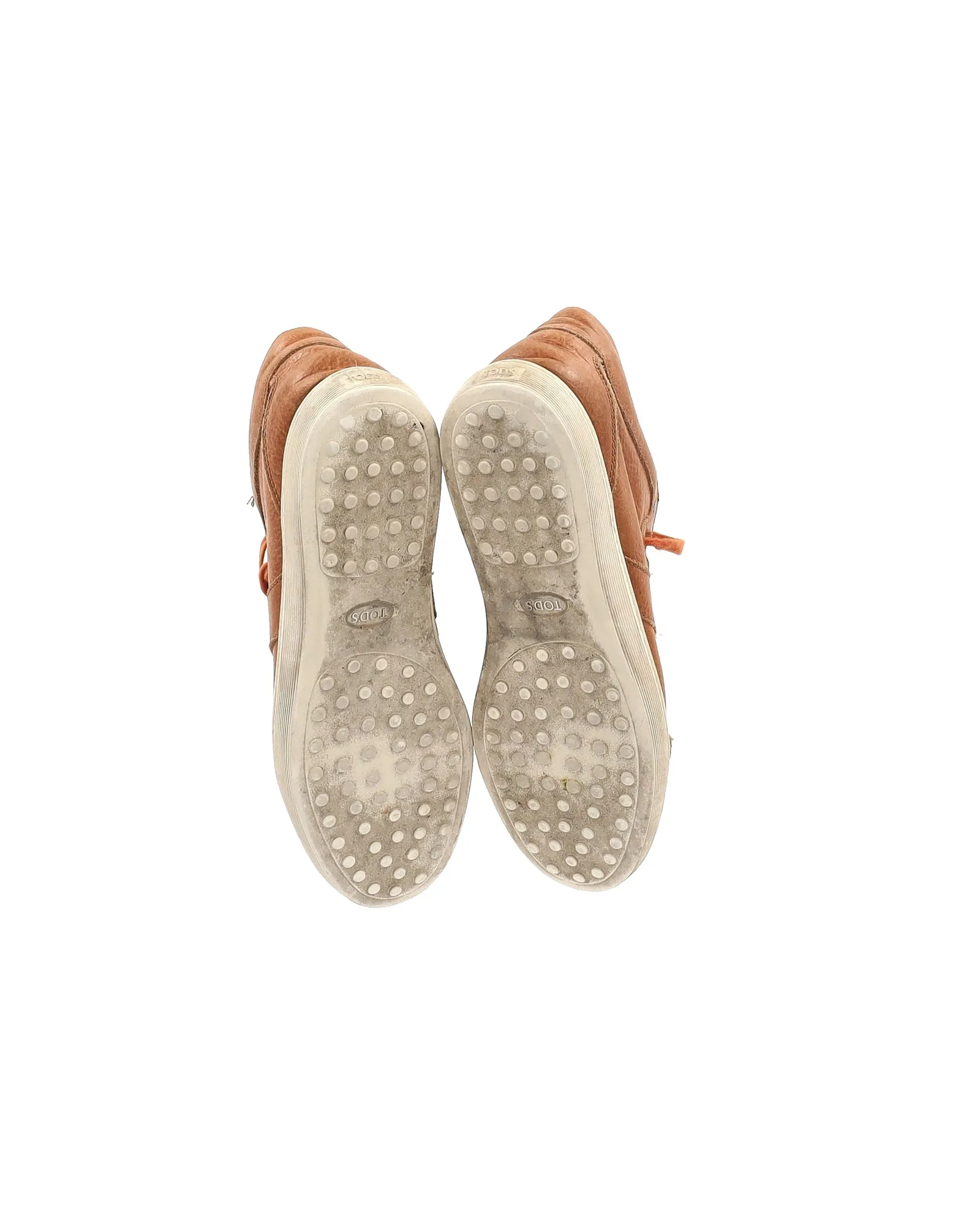 Tod's Low Top Sneakers in Brown Leather