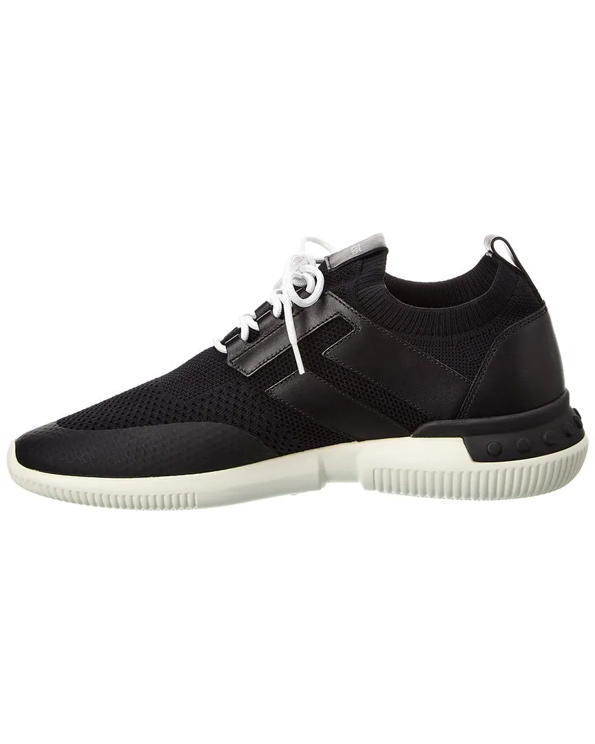 TODs Sportivo Light Knit & Leather Sneaker