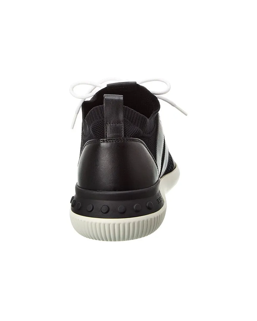 TODs Sportivo Light Knit & Leather Sneaker