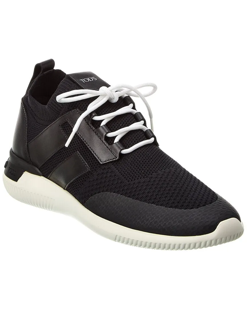 TODs Sportivo Light Knit & Leather Sneaker