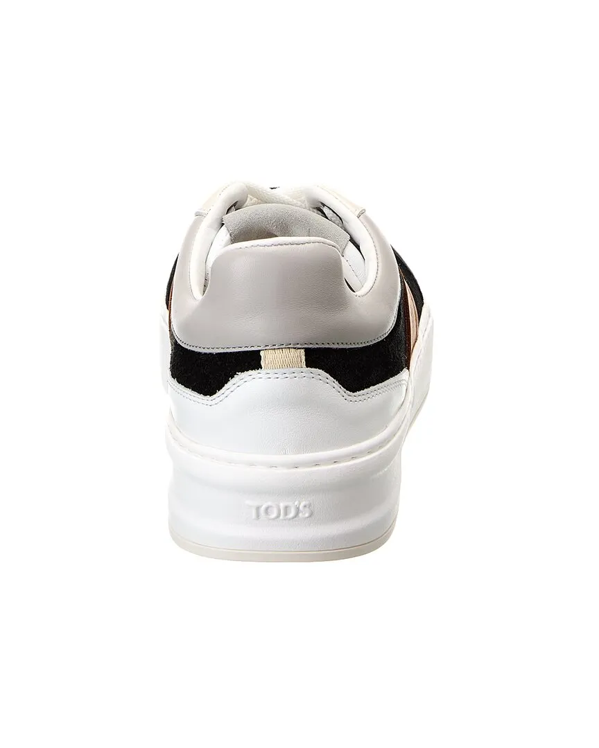 TODs Suede & Leather Sneaker