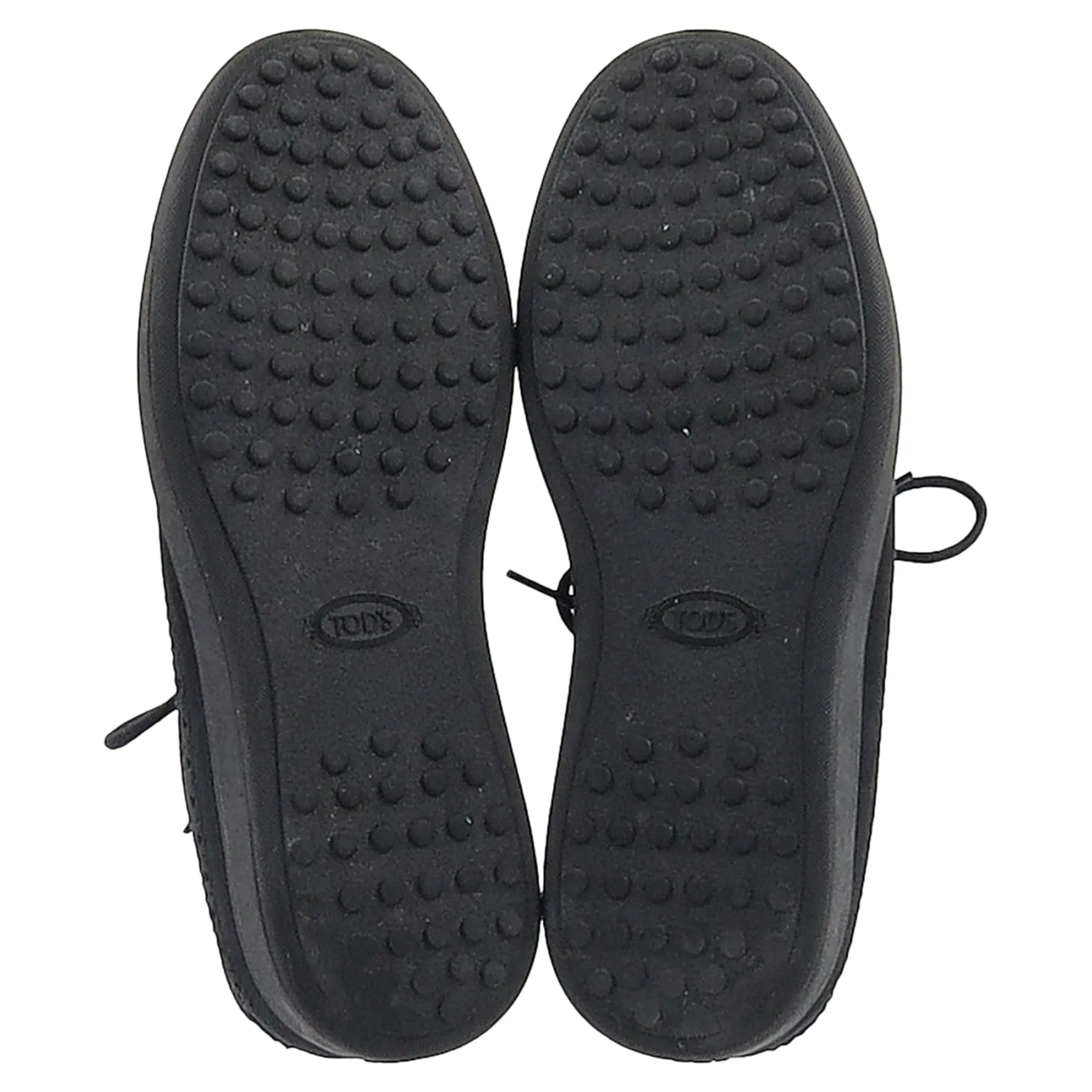 Tod's Wingtip Lace-Up Sneakers in Black Suede