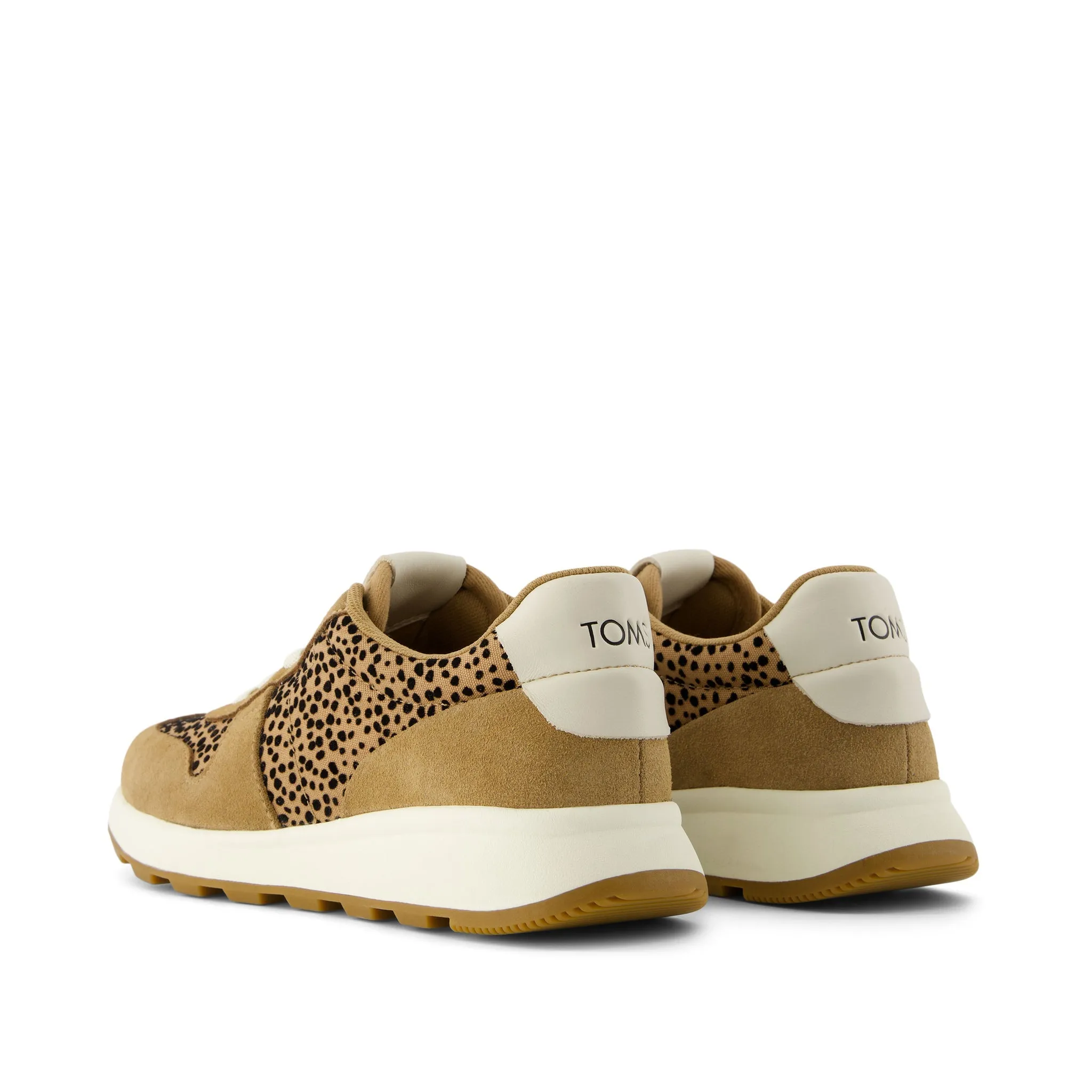 TRVL LITE Retro Runner Brown Mini Cheetah Water Repellent Sneaker