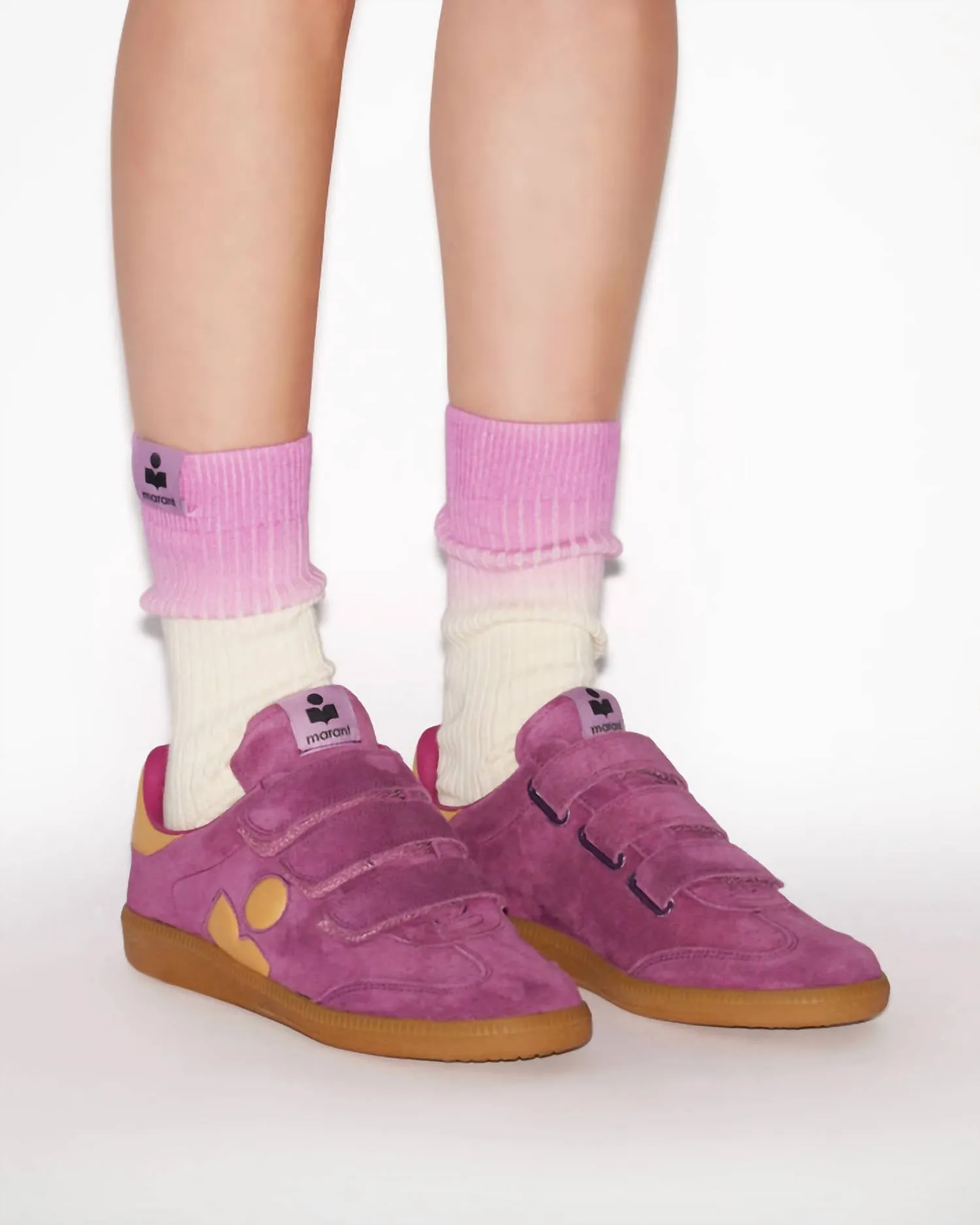 Unisex Beth Low-Top Sneakers In Faded Purple/mustard
