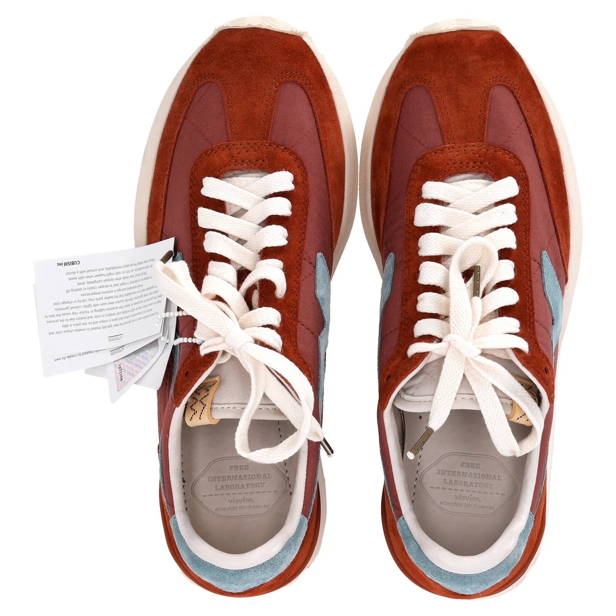 Visvim FKT Runner Sneakers in Brown Suede