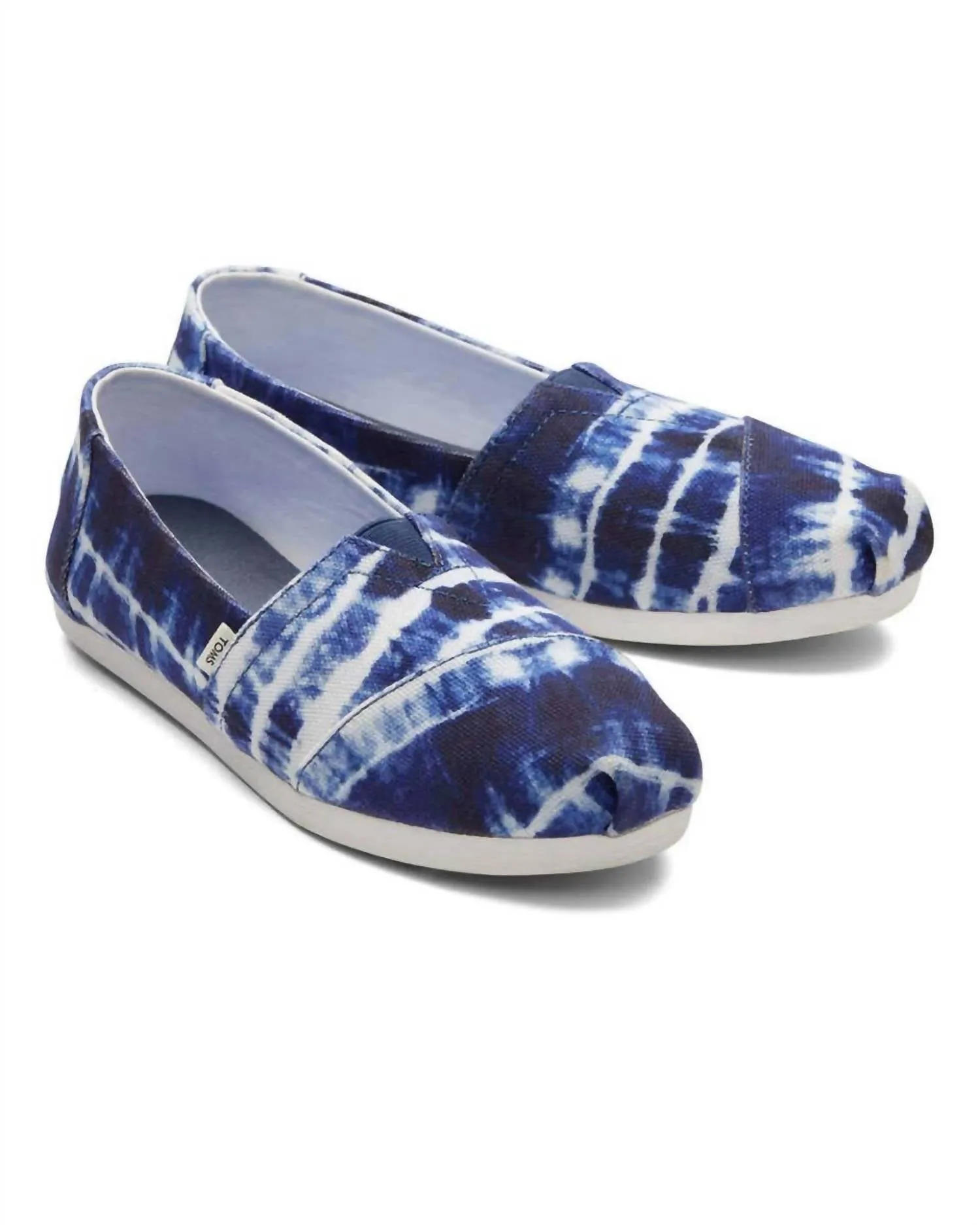 Women Alpargata Cloudbound Sneakers In Navy Batik Canvas