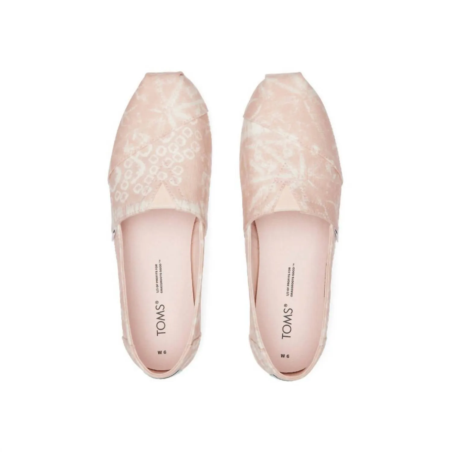Women Alpargata Print Sneakers In Cloudy Pink