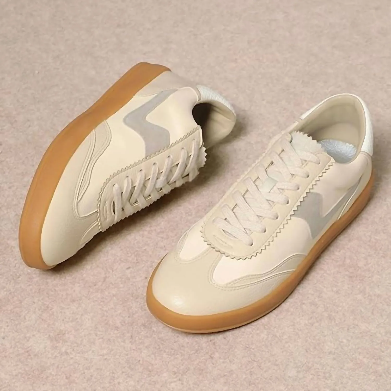 Women Destiny Textured Platform Sneaker In Ivory