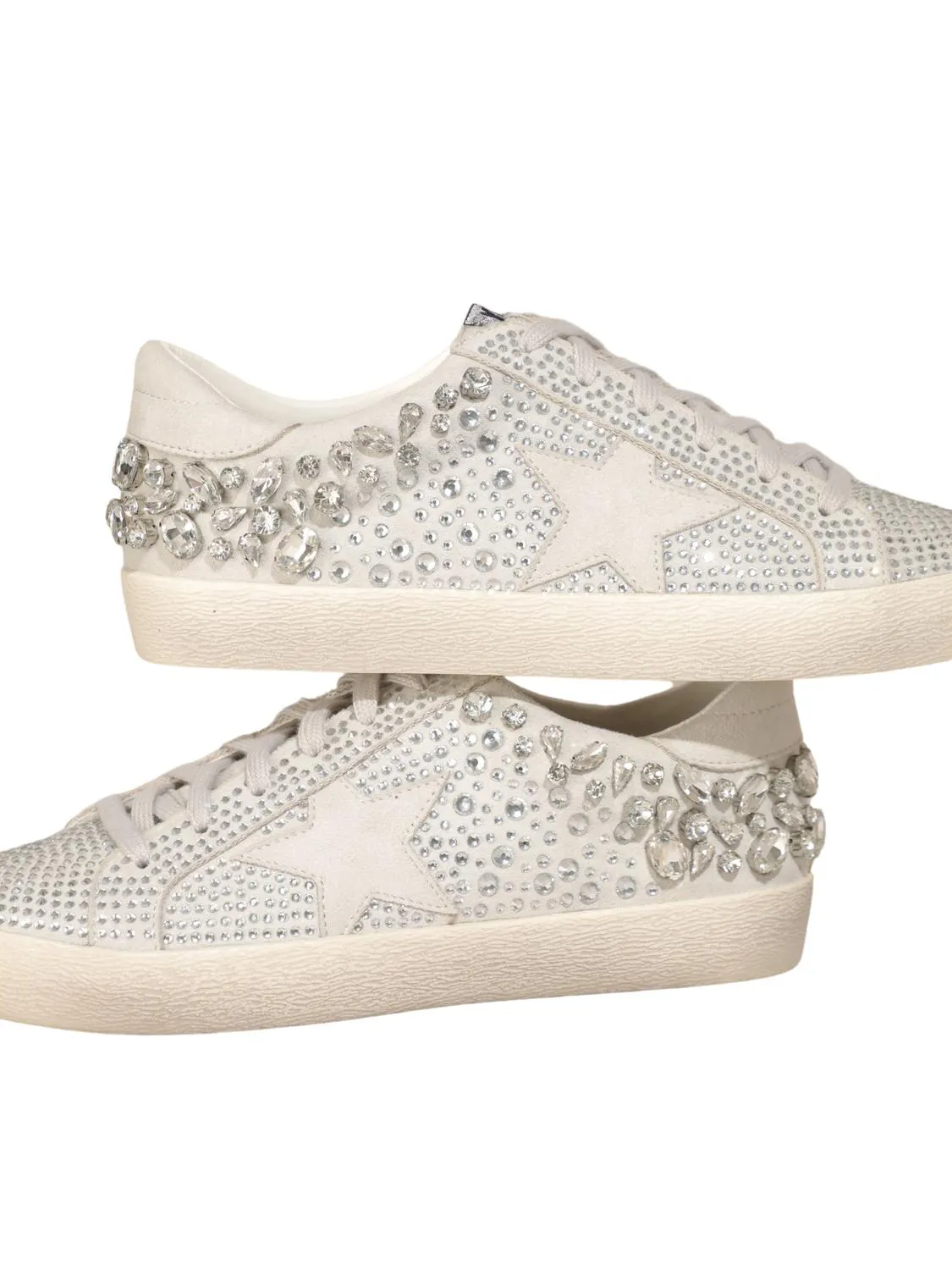 Women Sparkle And Shine Sneakers In Silver