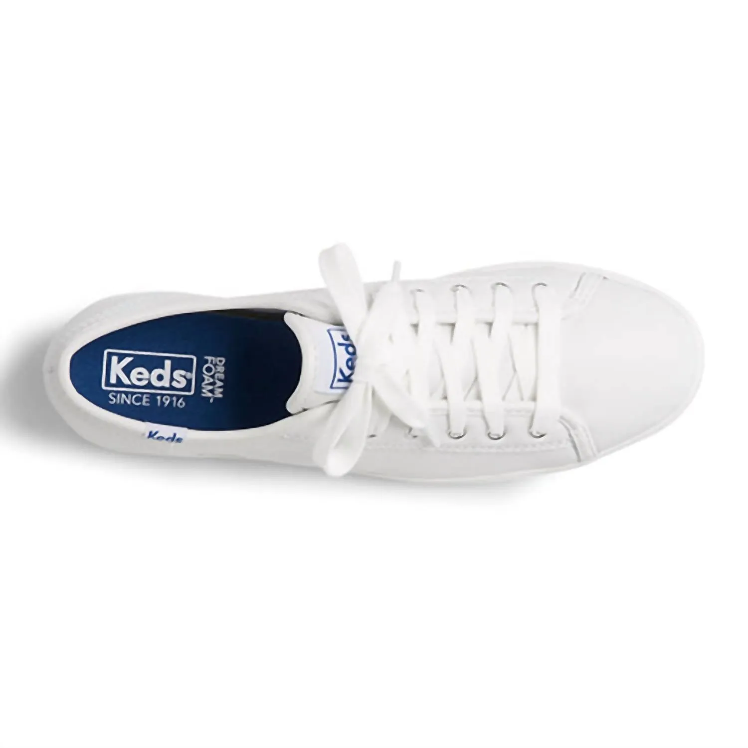 Women Triple Kick Leather Sneakers In White