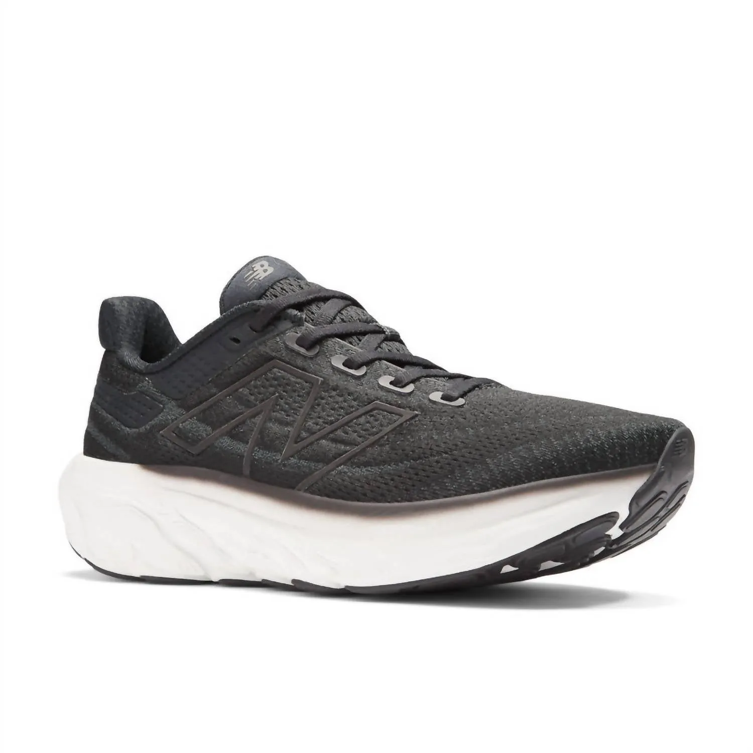 Women's 1080 V13 Running Shoe In Black With White