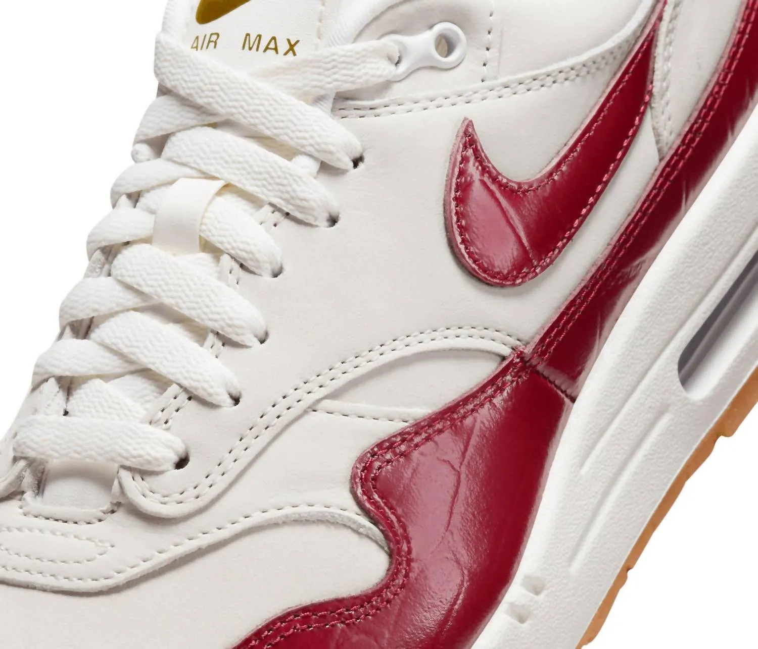 Women's Air Max 1 Lx Sneakers In Sail Team Red