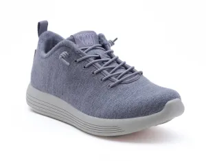 Women's Cheviot Sneaker In Grey Merino Wool