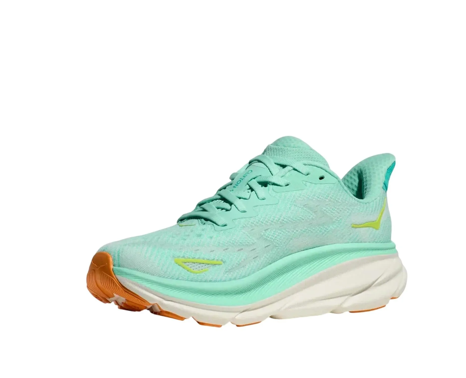 Women's Clifton 9 Running Shoes In Seafoam/aqua Breeze