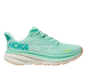 Women's Clifton 9 Running Shoes In Seafoam/aqua Breeze