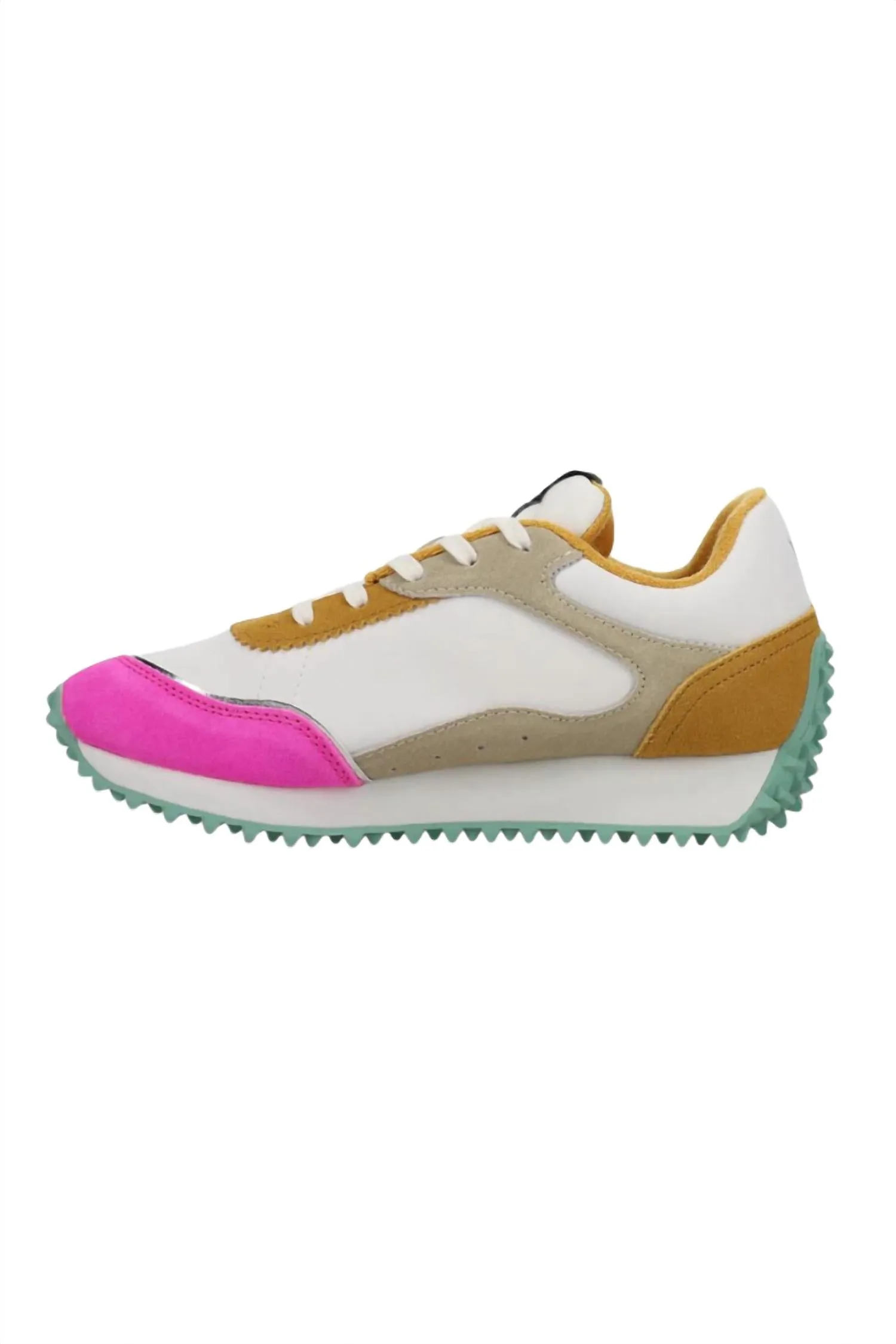 Women's Cosmic 9 Sneakers In Mustard/neon Pink