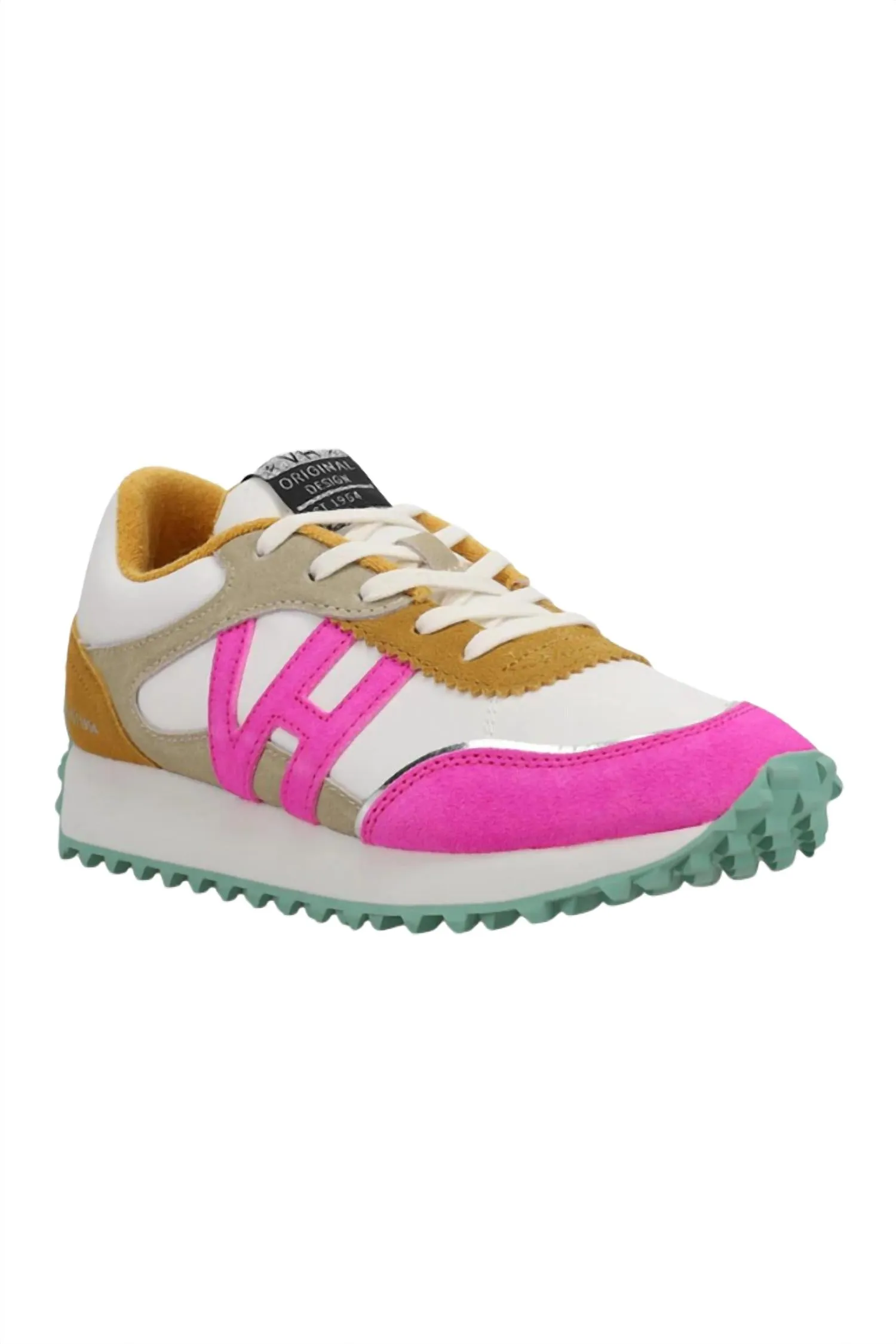 Women's Cosmic 9 Sneakers In Mustard/neon Pink