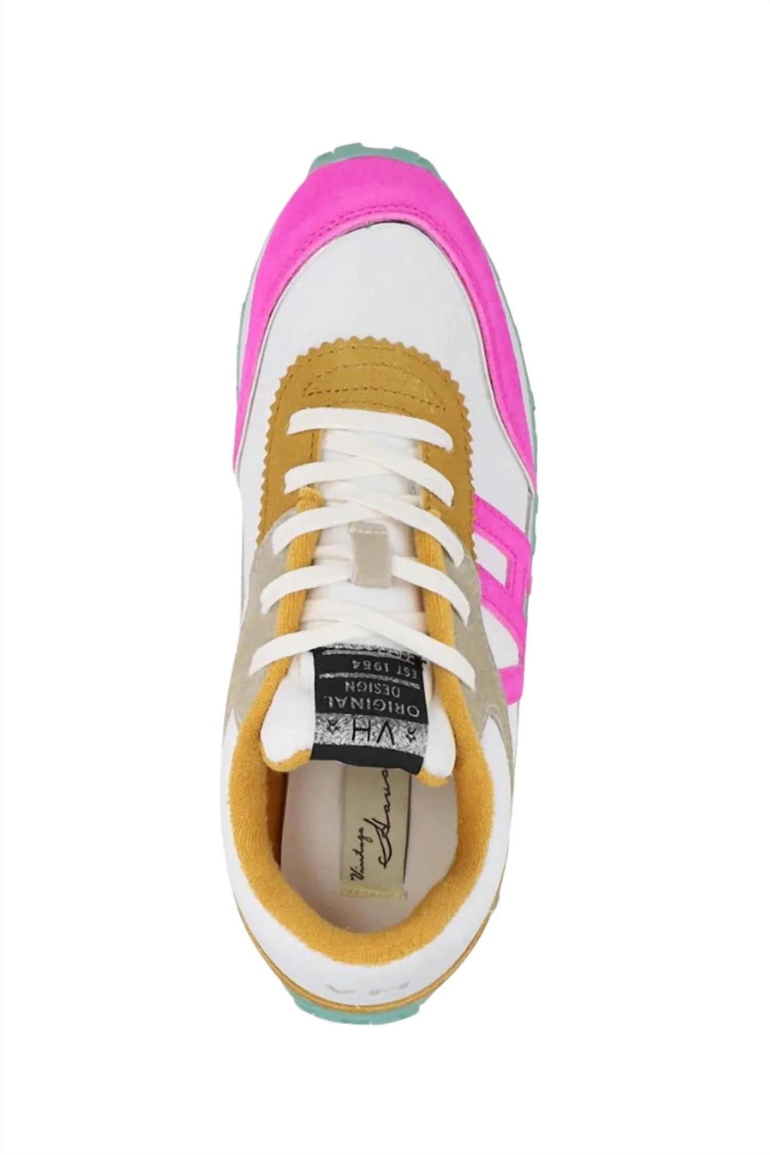 Women's Cosmic 9 Sneakers In Mustard/neon Pink