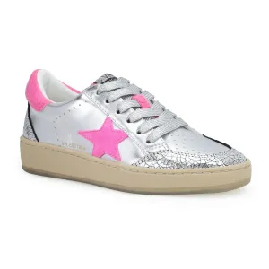 Women's Denisse Sneakers In Silver/snake/pink