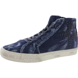 Womens Distressed Denim Casual And Fashion Sneakers