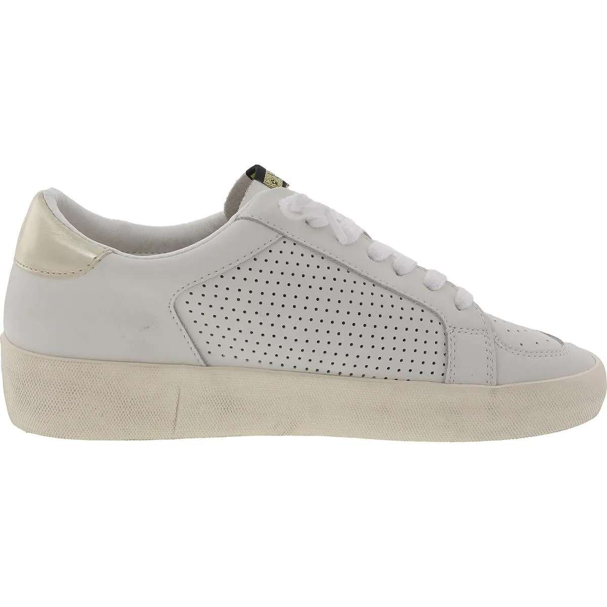 Womens Distressed Leather Casual And Fashion Sneakers