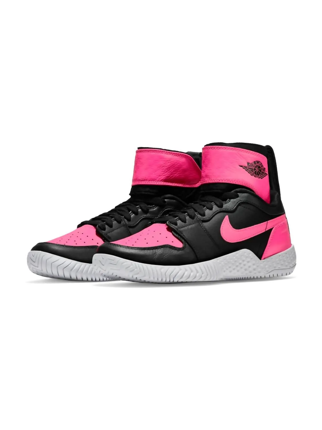 Women's Flare Aj1 Shoes In Black/pink