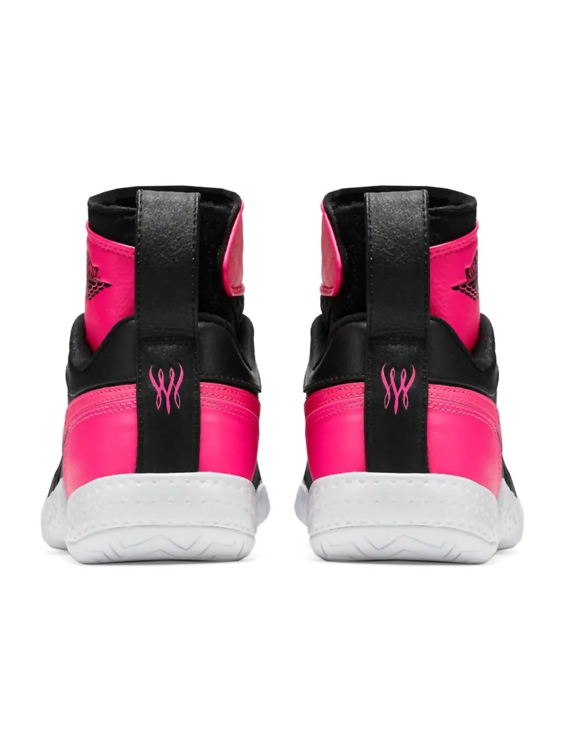 Women's Flare Aj1 Shoes In Black/pink