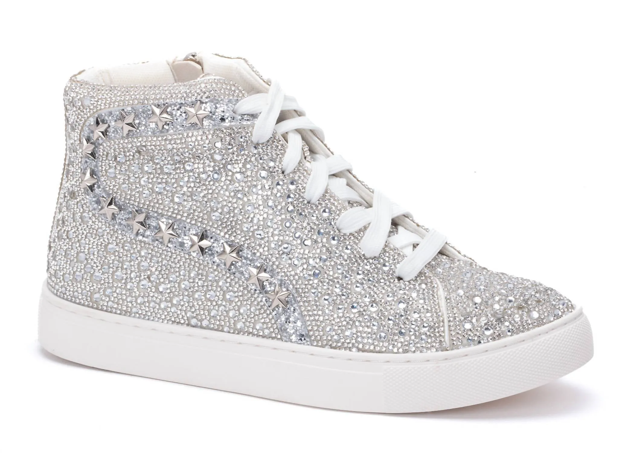 Women's Flashy Sneakers In Silver