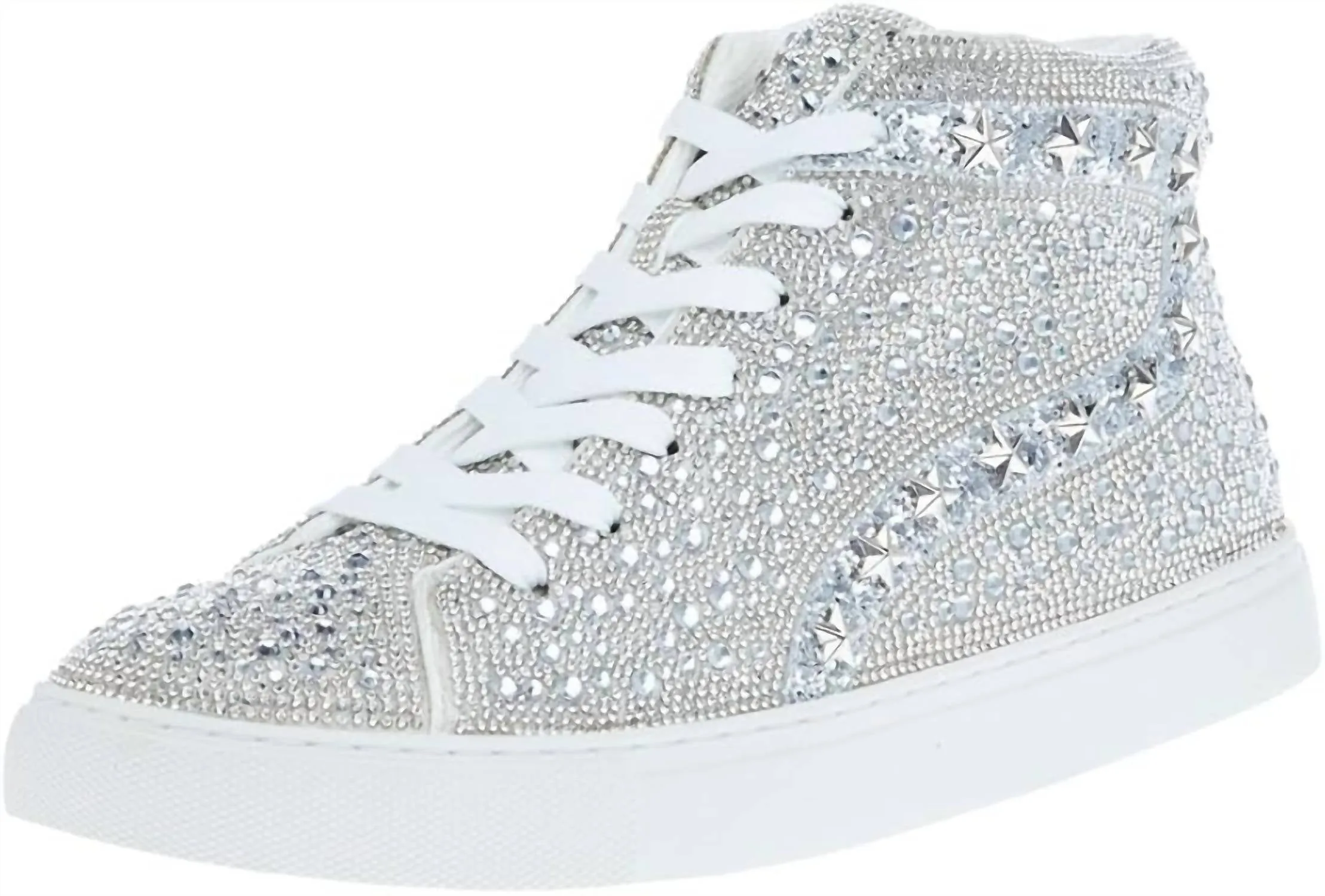 Women's Flashy Sneakers In Silver