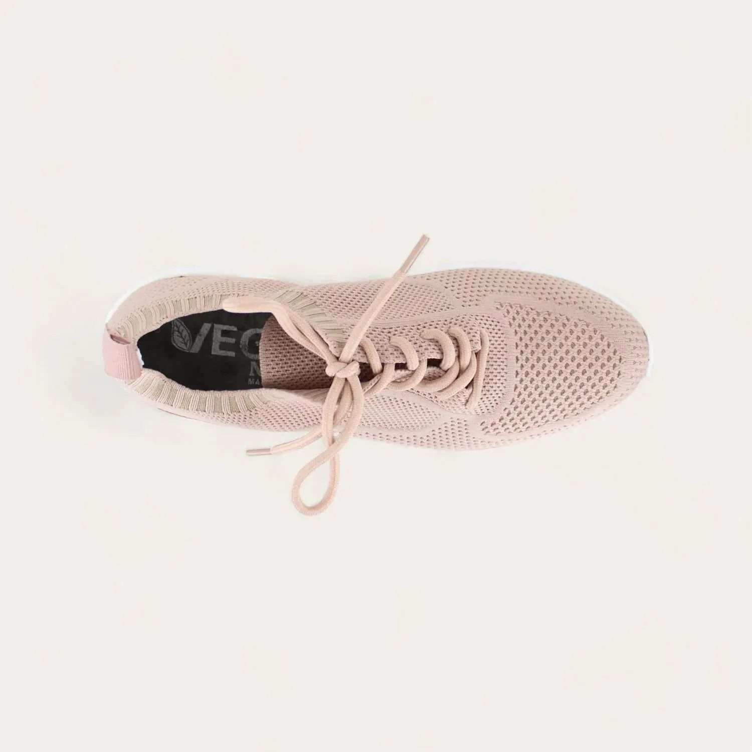 Women's Galaxy Sneakers - Medium In Light Pink Knit