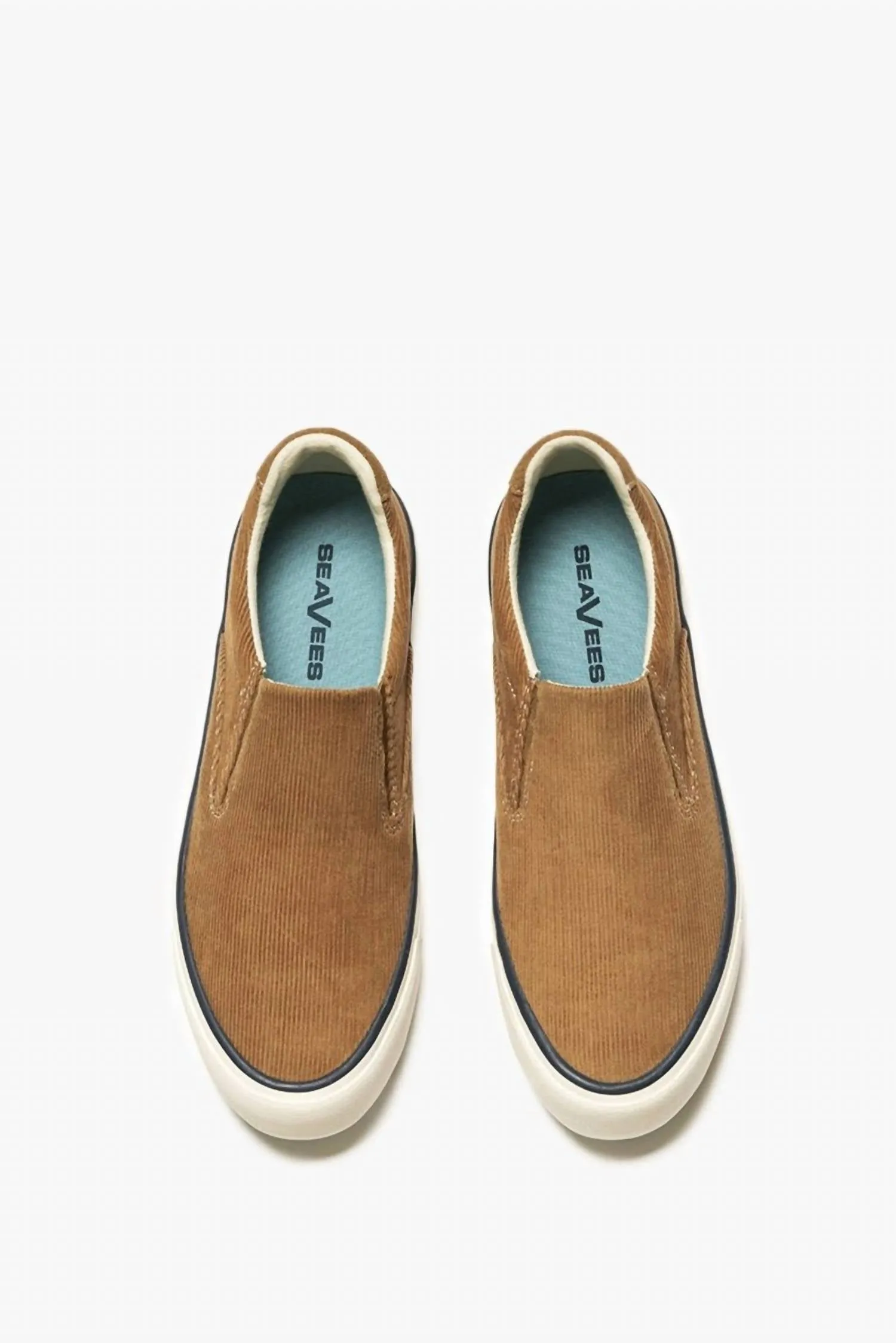 Women's Hawthorne Slip On Cordies Sneaker In Golden Brown Corduroy