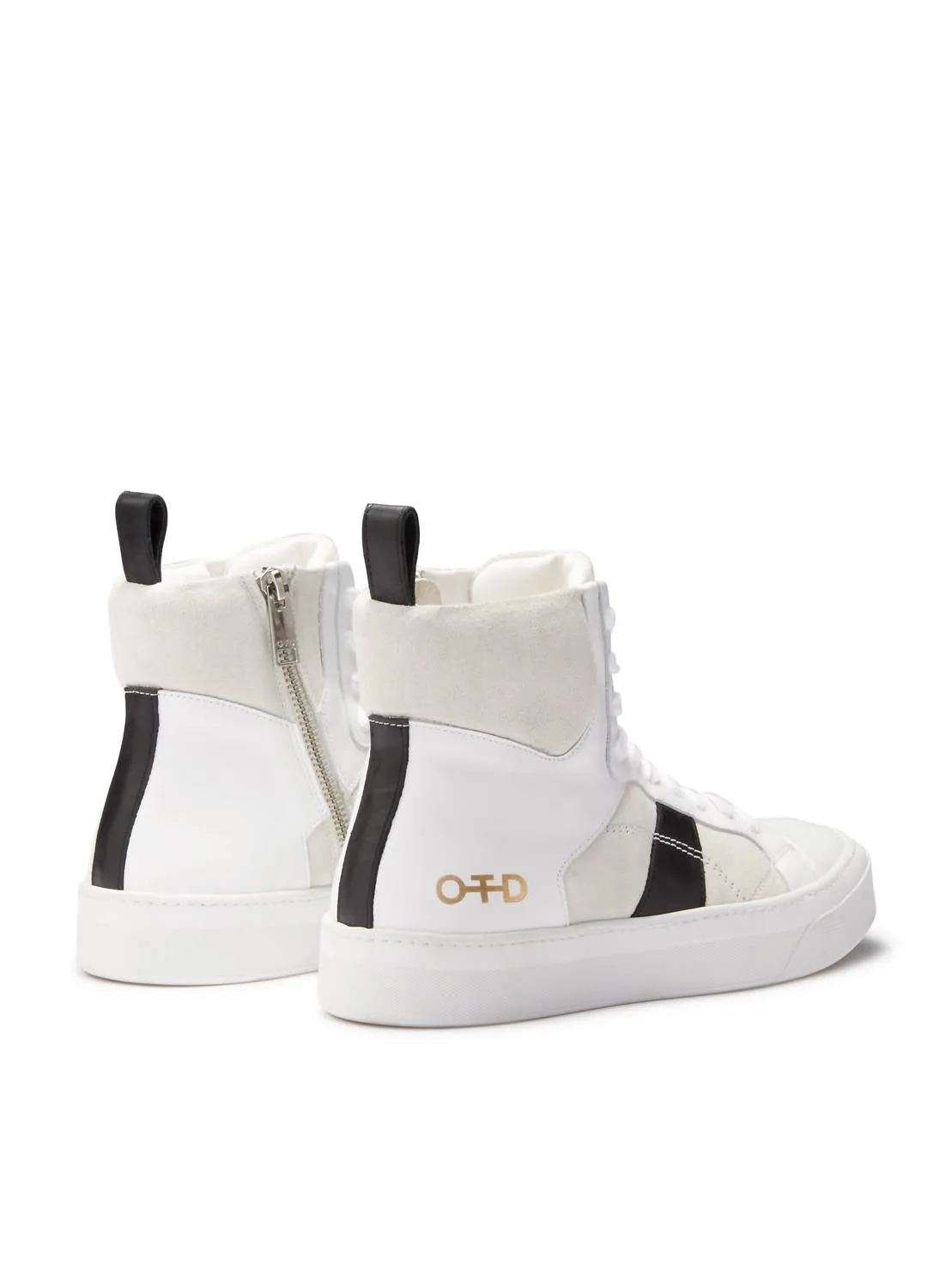 Women's Hi-Top Zip Sneaker In White