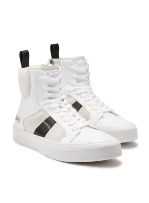 Women's Hi-Top Zip Sneaker In White