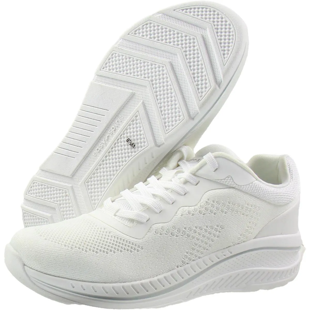 Womens Lace-Up Man Made Casual And Fashion Sneakers