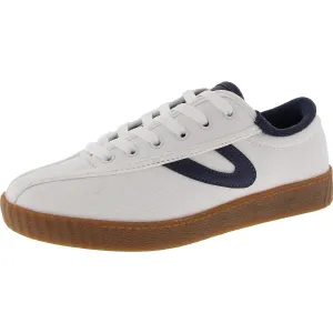 Womens Lace-Up Manmade Casual And Fashion Sneakers