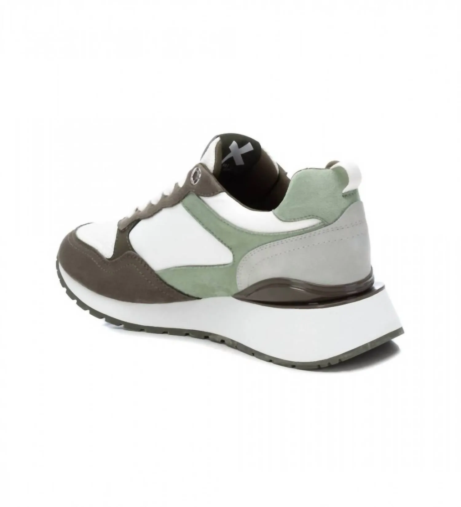 Women's Lace-Up Sneakers In Open Green