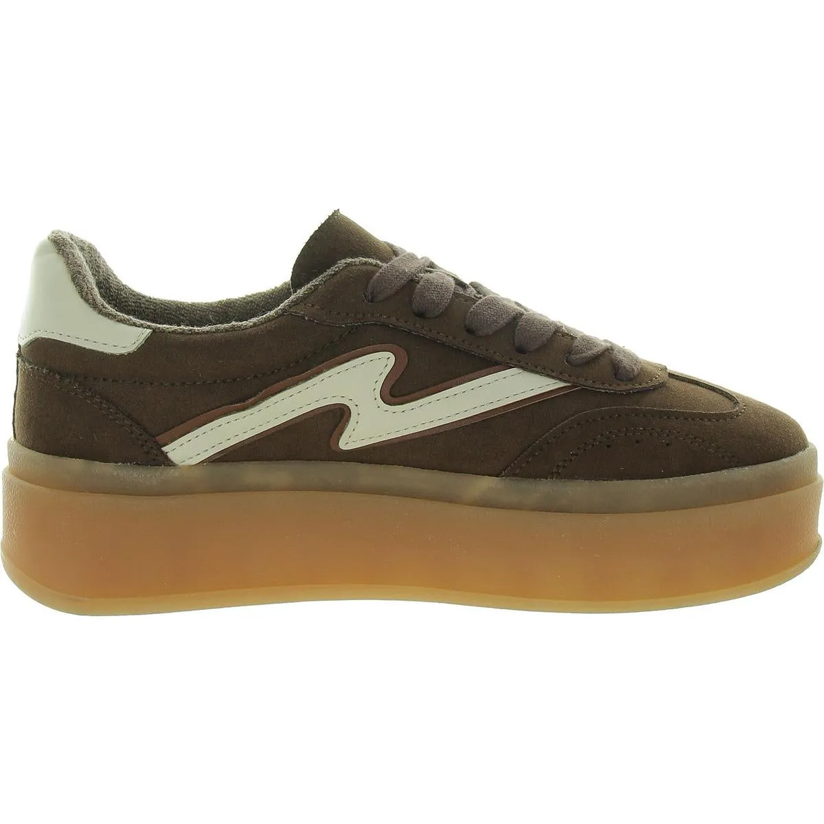 Womens Lace-Up Suede Casual And Fashion Sneakers