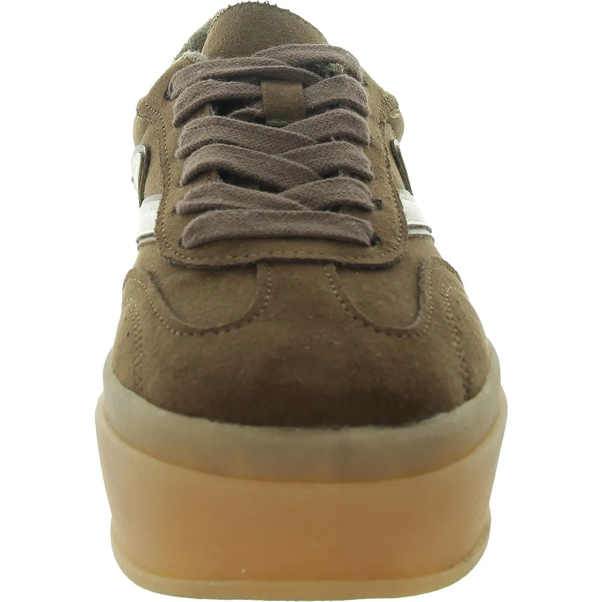 Womens Lace-Up Suede Casual And Fashion Sneakers