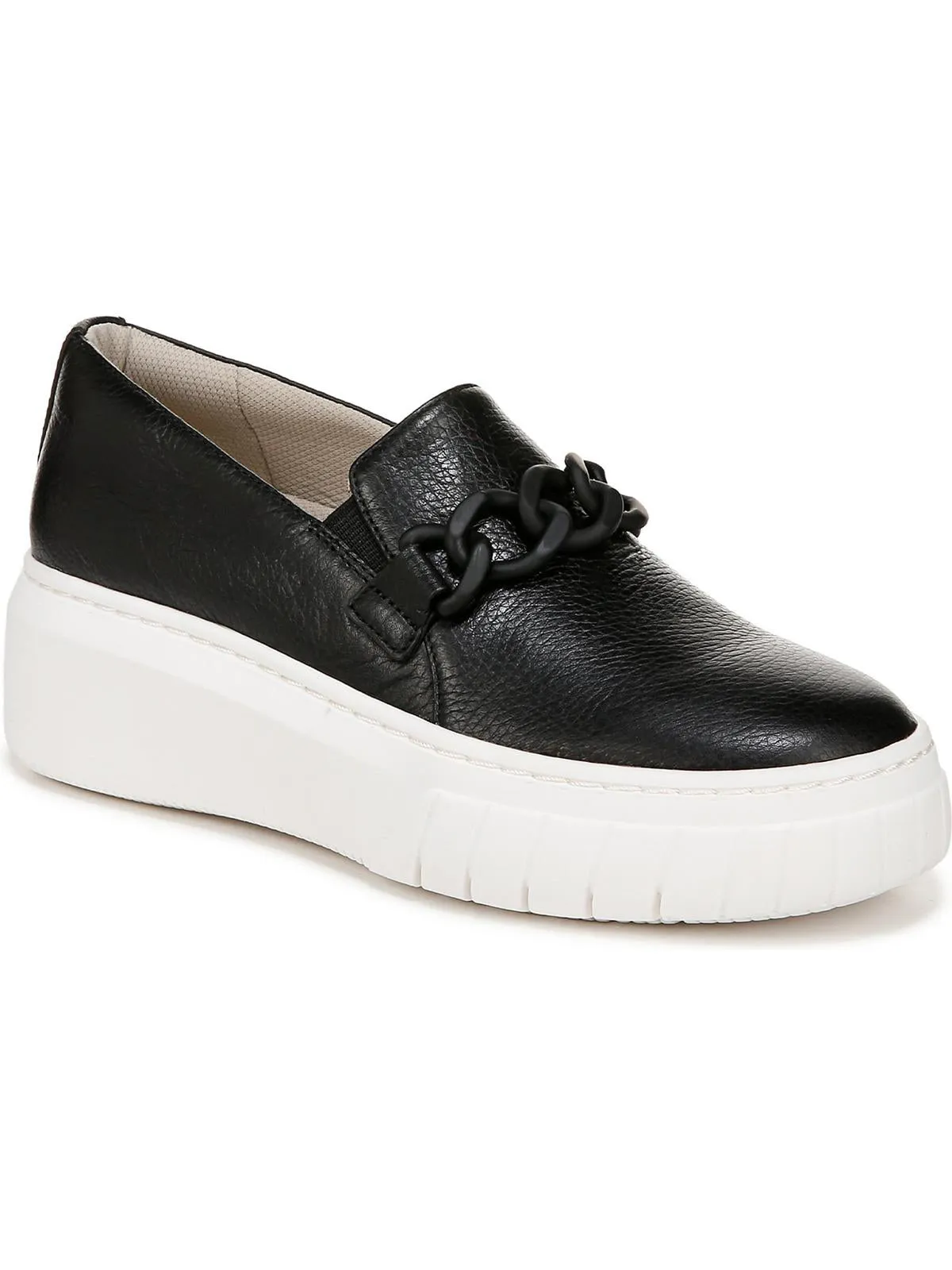 Womens Leather Buckle Casual And Fashion Sneakers
