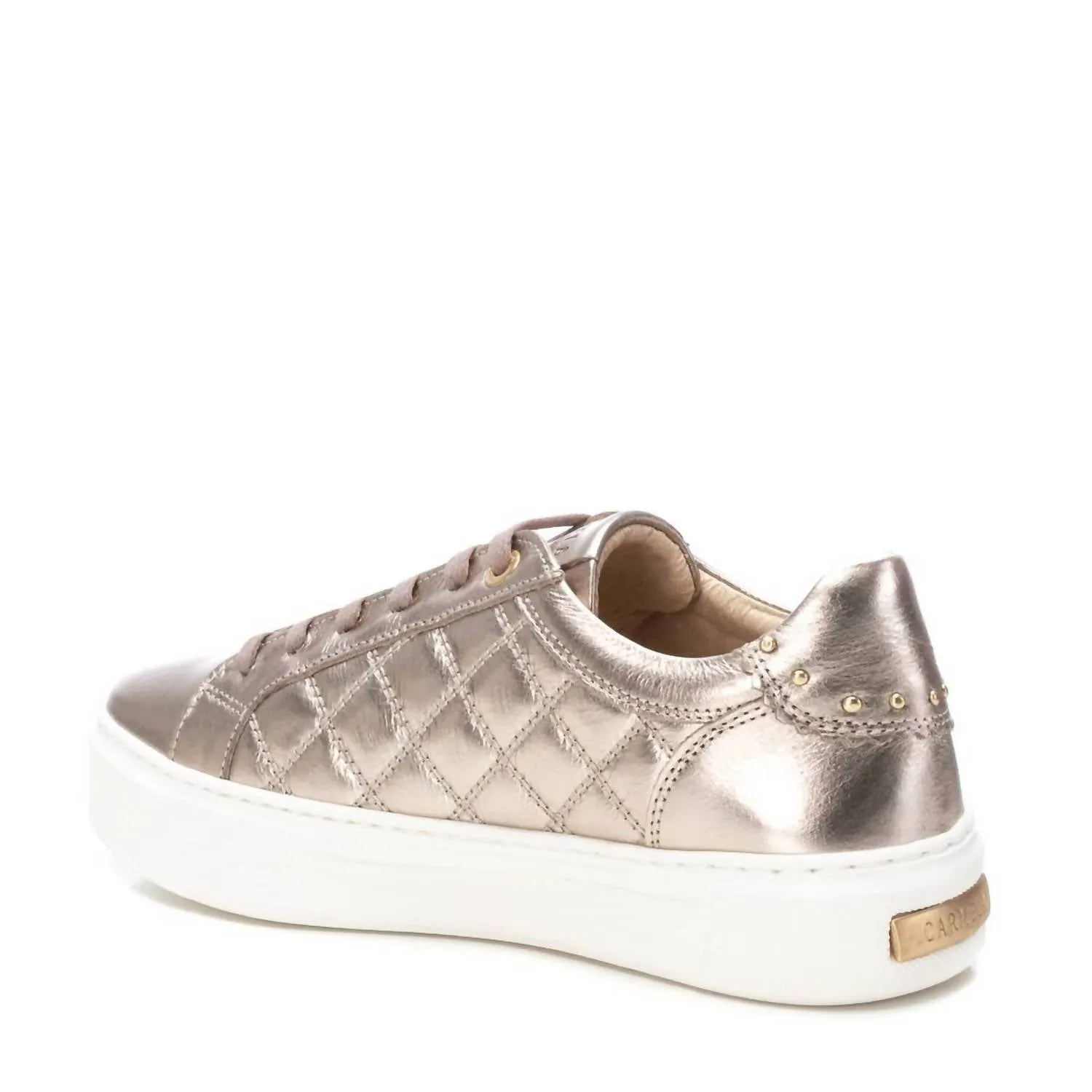 Women's Leather Trainer Sneakers In Bronze