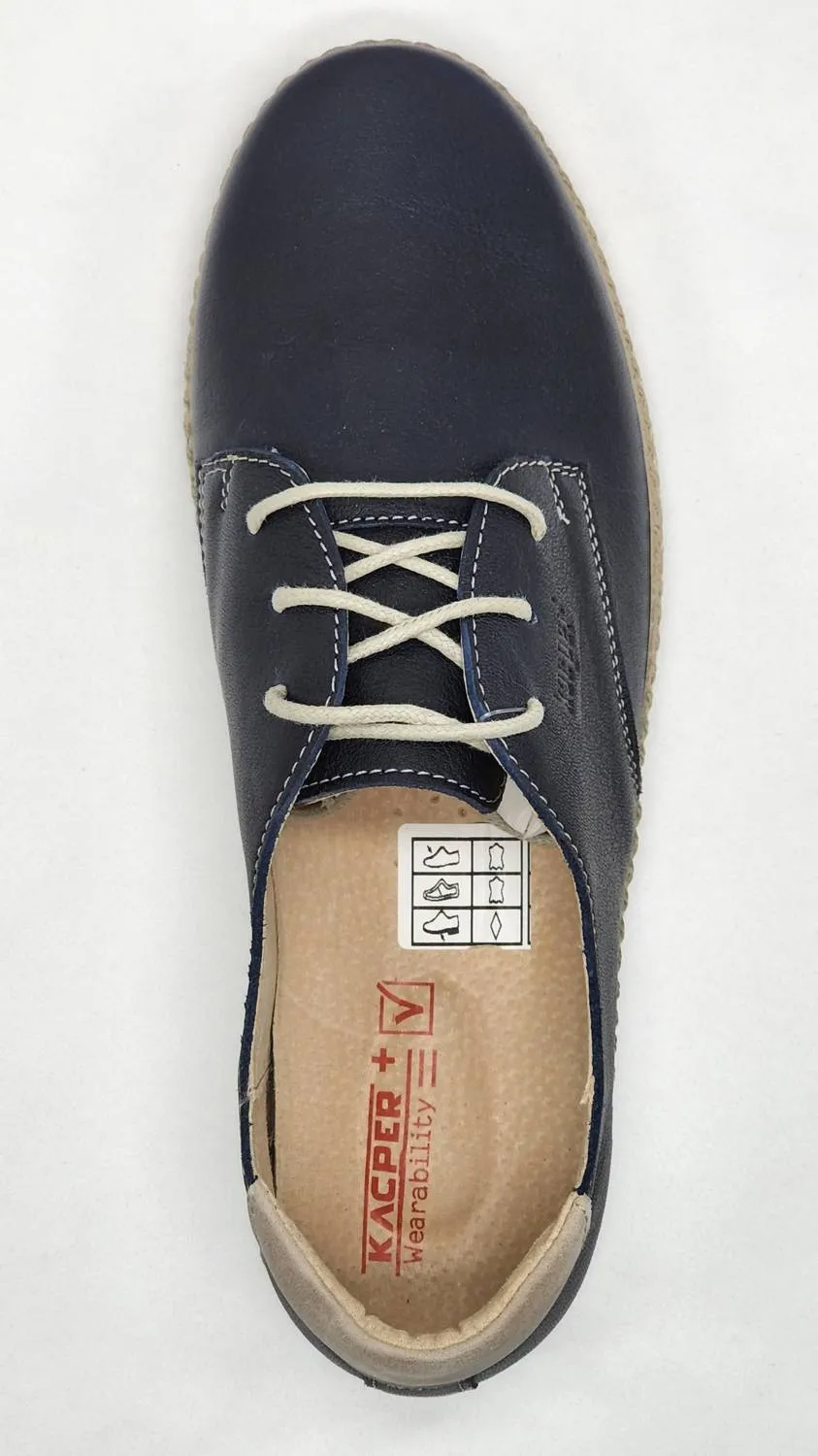 Women's Lifestyle Leather Sneakers In Navy