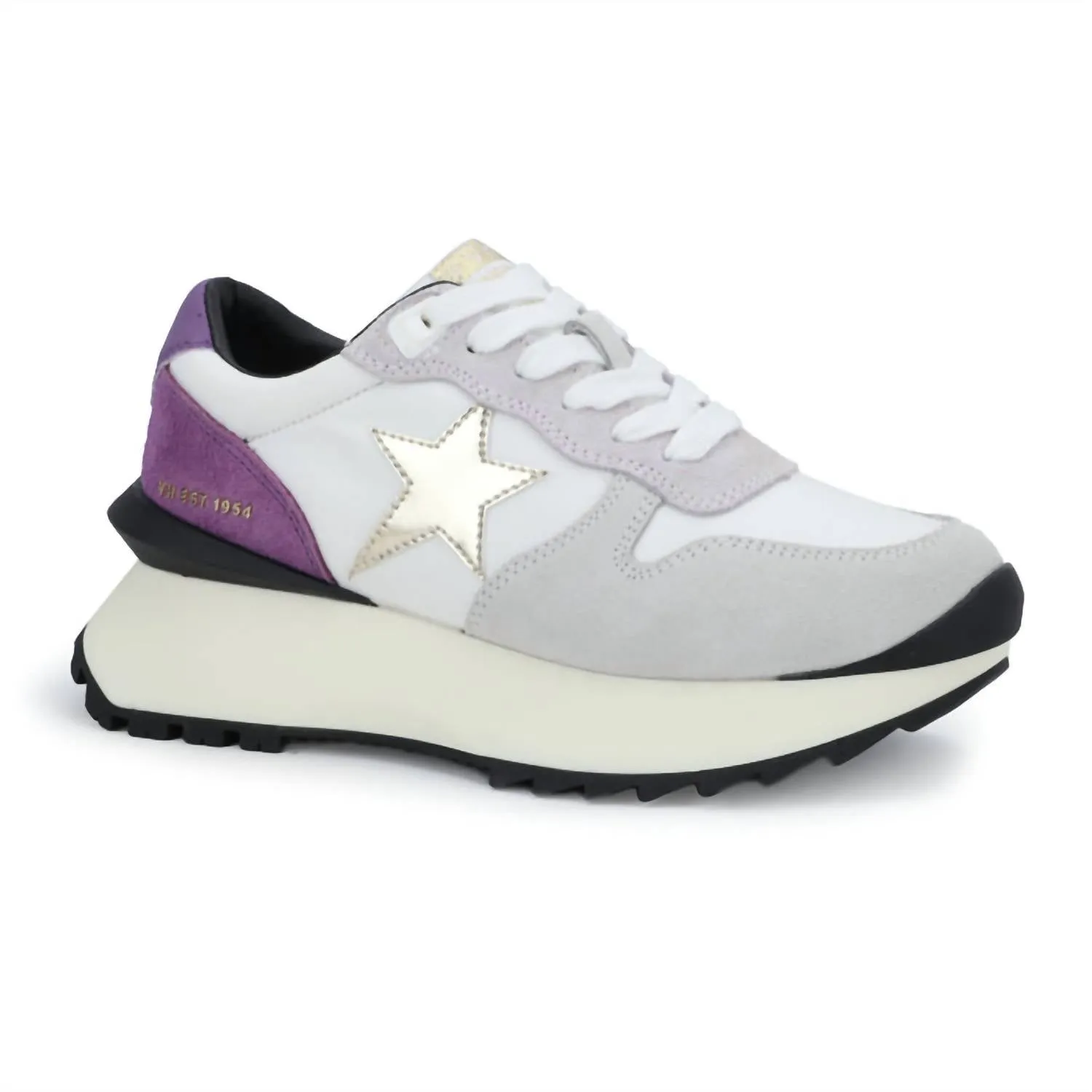 Women's Major Sneakers - Medium In Purple/black Multi