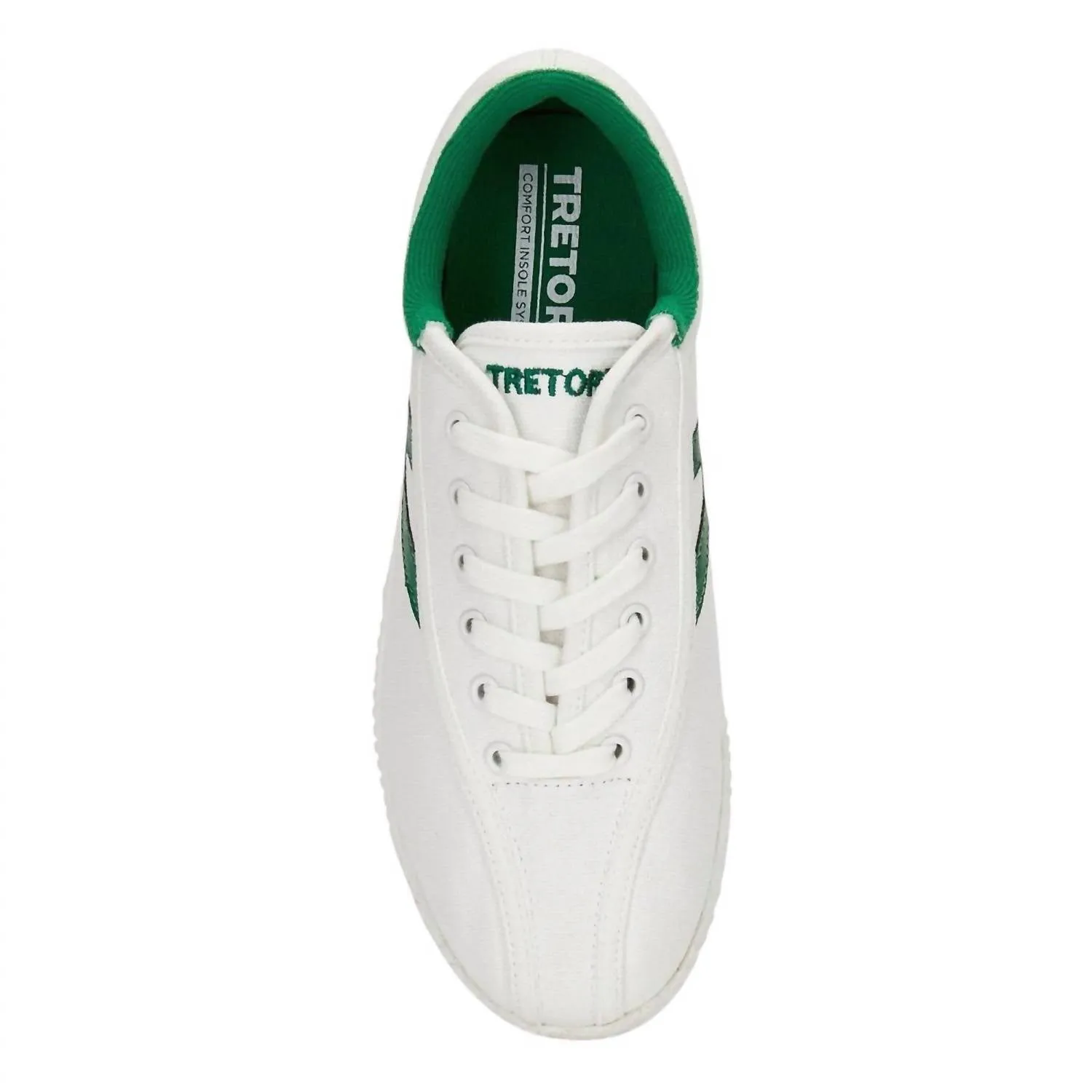 Women's Nylite Canvas Sneaker In White/green