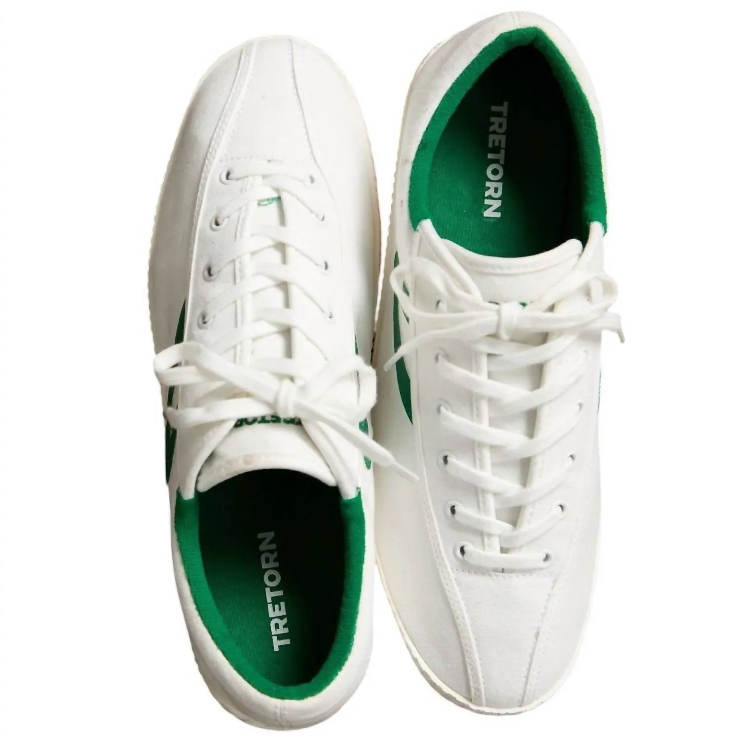 Women's Nylite Canvas Sneaker In White/green
