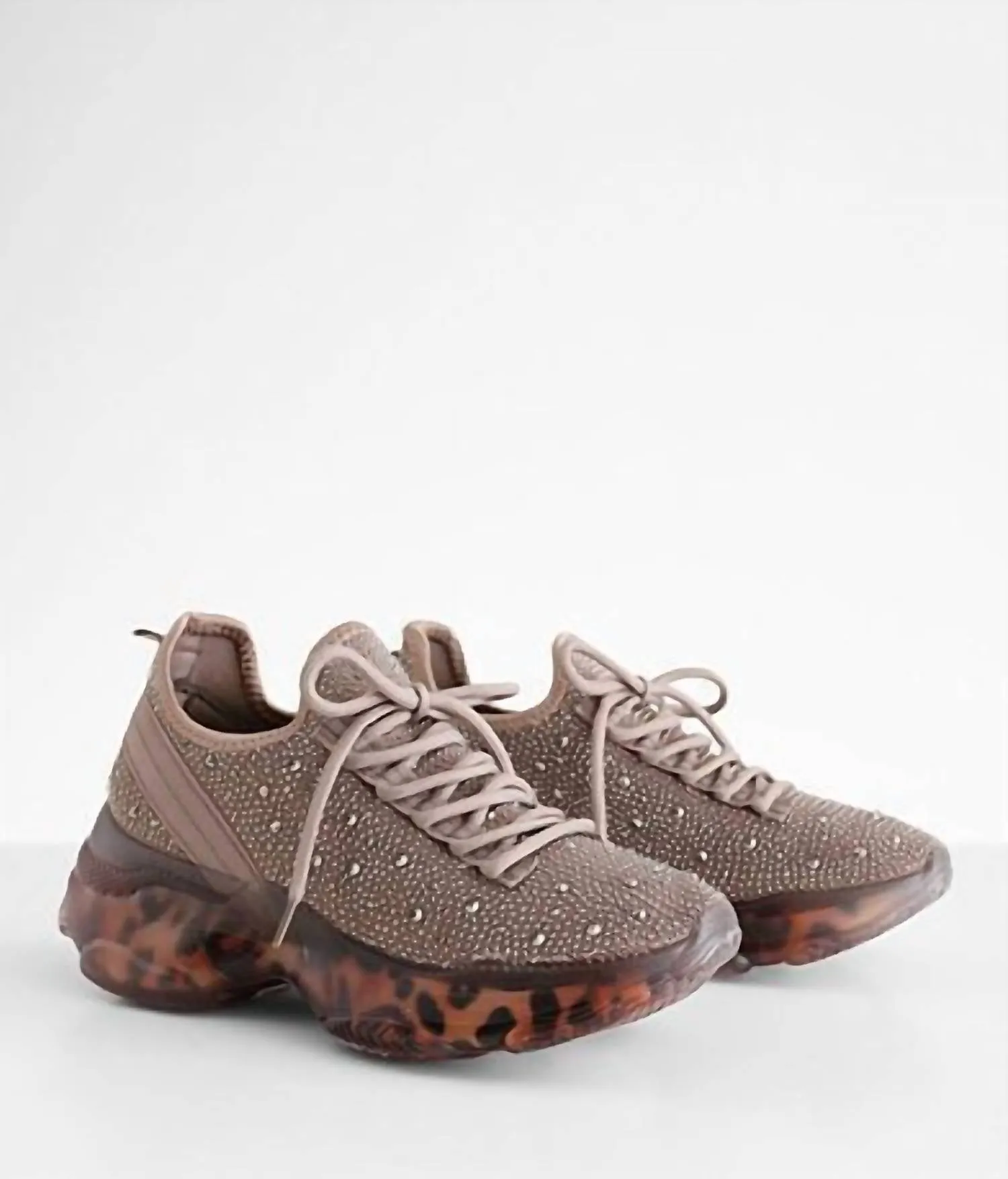 Women's Rhinestone Hella Sneaker In Taupe