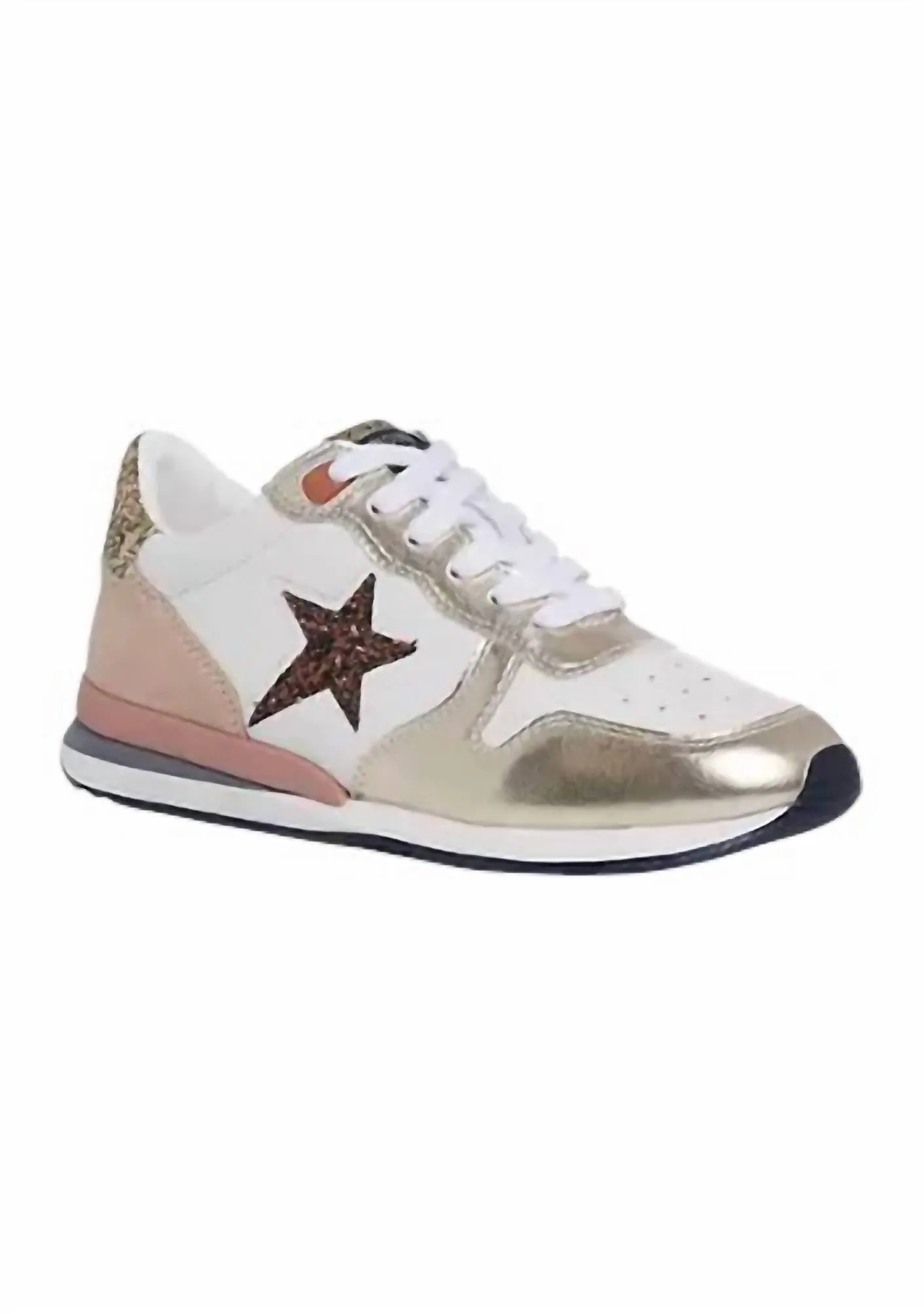 Women's Rock Sneaker In White/brown